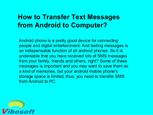 android text messages to computer